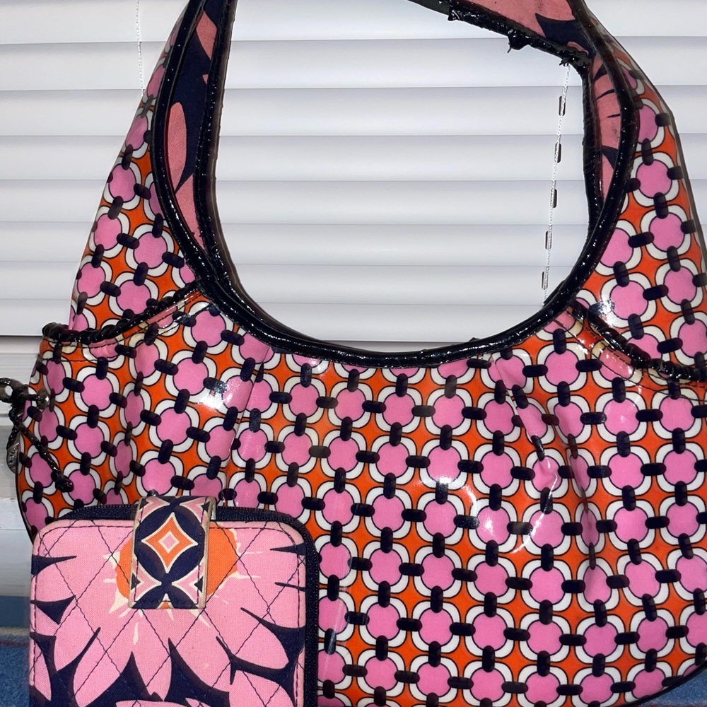 Vera Bradley purse with matching wallet